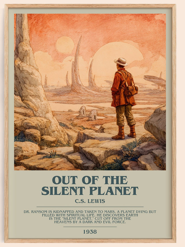 Out of the Silent Planet Bookish Wall Art by C.S. Lewis
