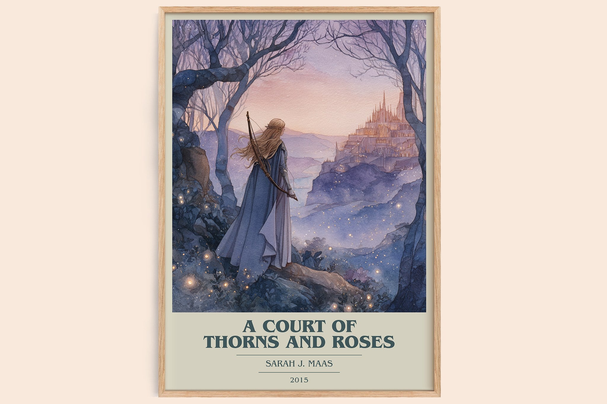 A Court of Thorns and Roses Book Cover Poster by Sarah J. Maas