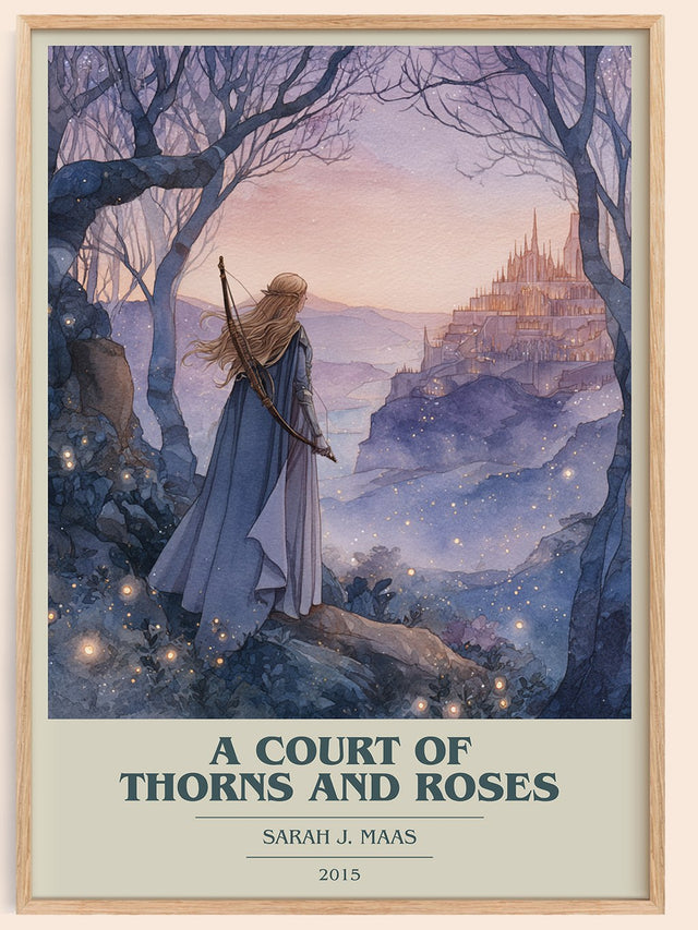 A Court of Thorns and Roses Book Cover Poster by Sarah J. Maas
