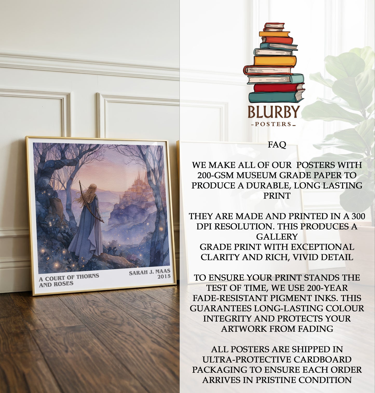 A Court of Thorns and Roses Literary Art Print by Sarah J. Maas