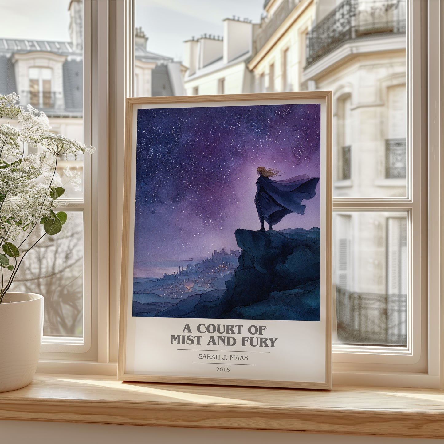 A Court of Mist and Fury book cover poster colour and style options – Sarah J. Maas book art