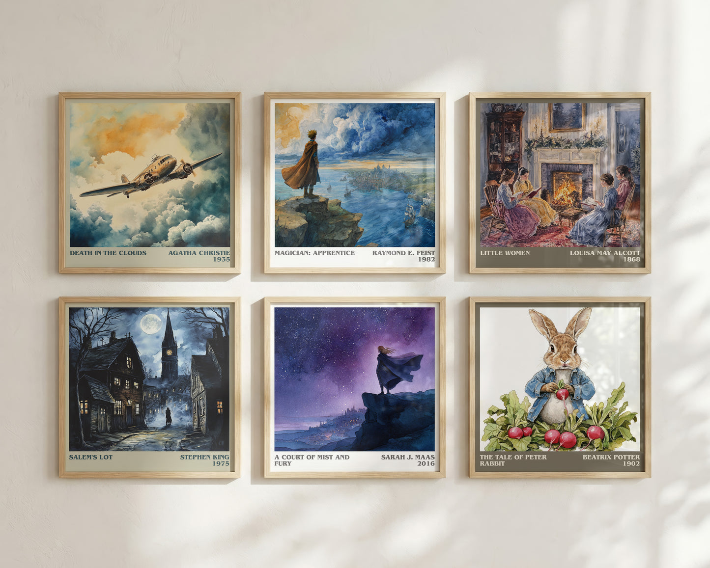 A Court of Mist and Fury literary book poster framed on wall – fantasy wall art