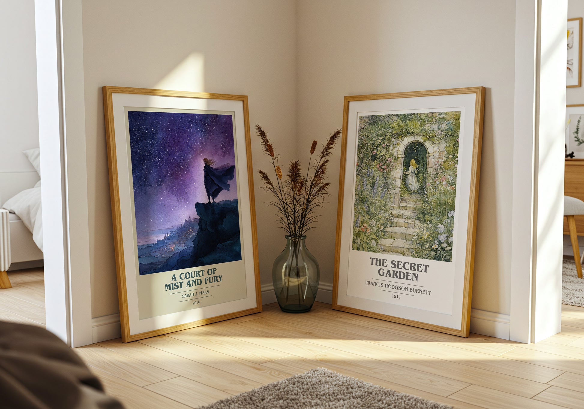 A Court of Mist and Fury book cover book poster framed on wall – fantasy wall art