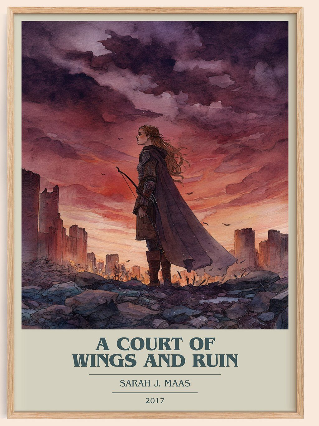 A Court of Wings and Ruin Book Cover Poster by Sarah J. Maas