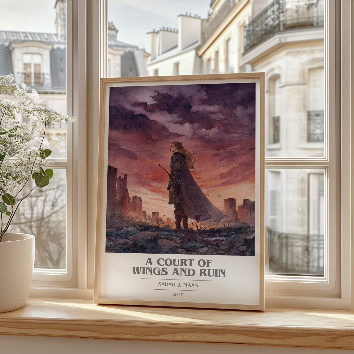 A Court of Wings and Ruin book cover poster colour and style options – Sarah J. Maas book art