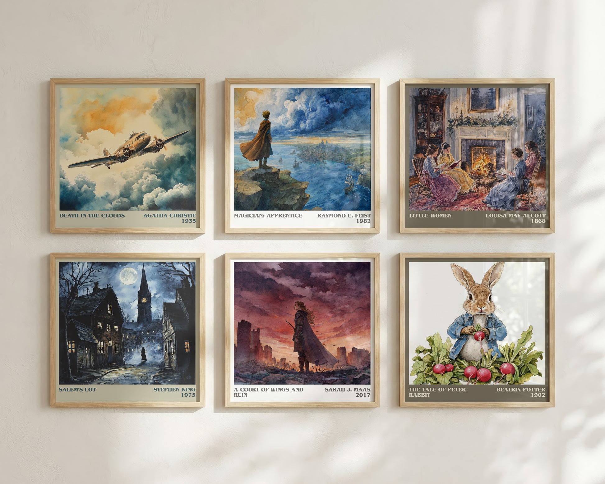 A Court of Wings and Ruin literary book poster framed on wall – fantasy wall art