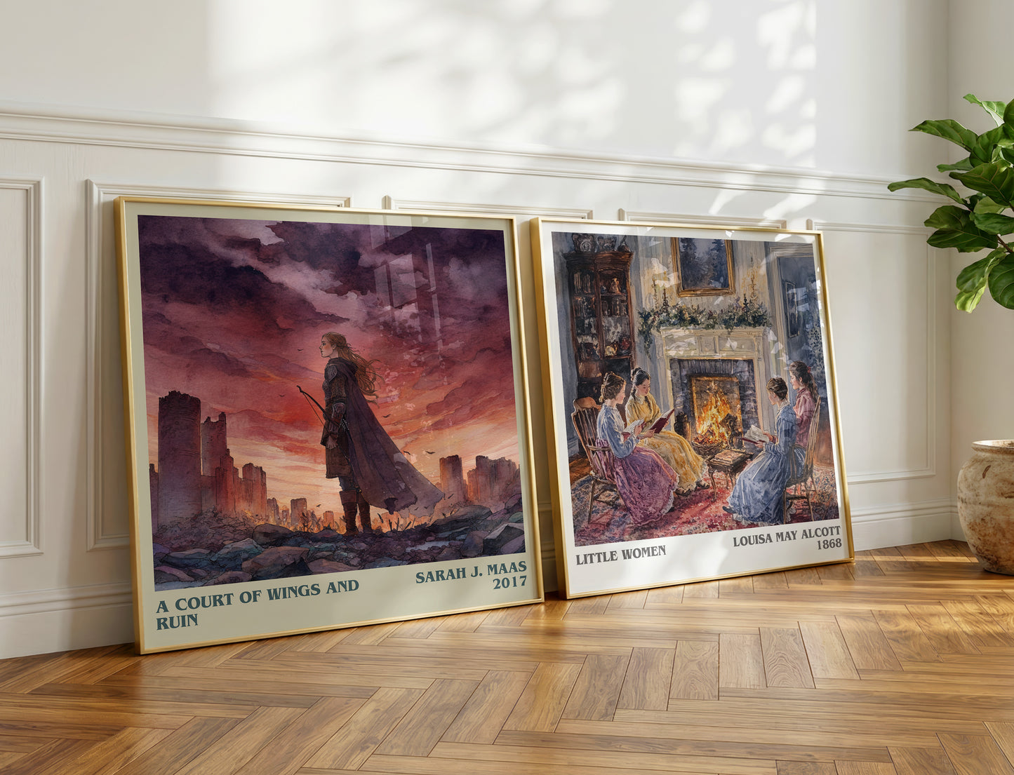 A Court of Wings and Ruin book poster packaging – museum-quality print rolled in protective tube