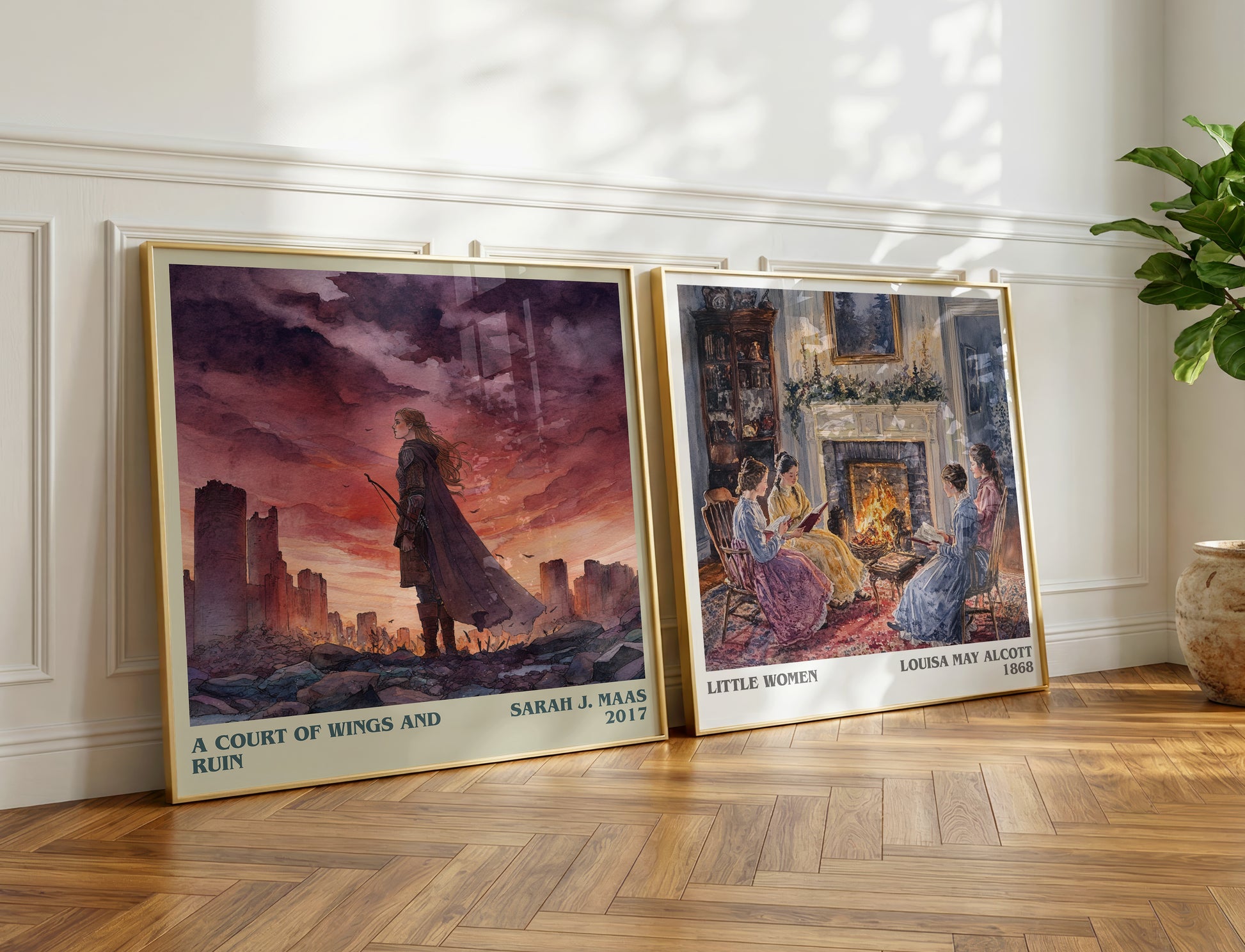 A Court of Wings and Ruin book poster packaging – museum-quality print rolled in protective tube