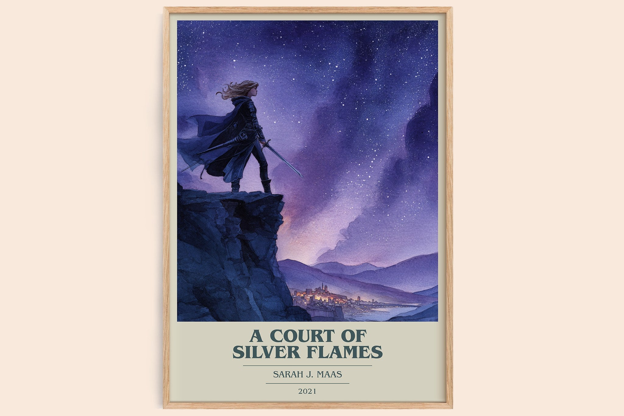 A Court Of Silver Flames Book Cover Poster by Sarah J. Maas