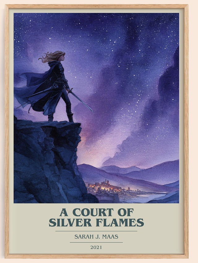 A Court Of Silver Flames Book Cover Poster by Sarah J. Maas