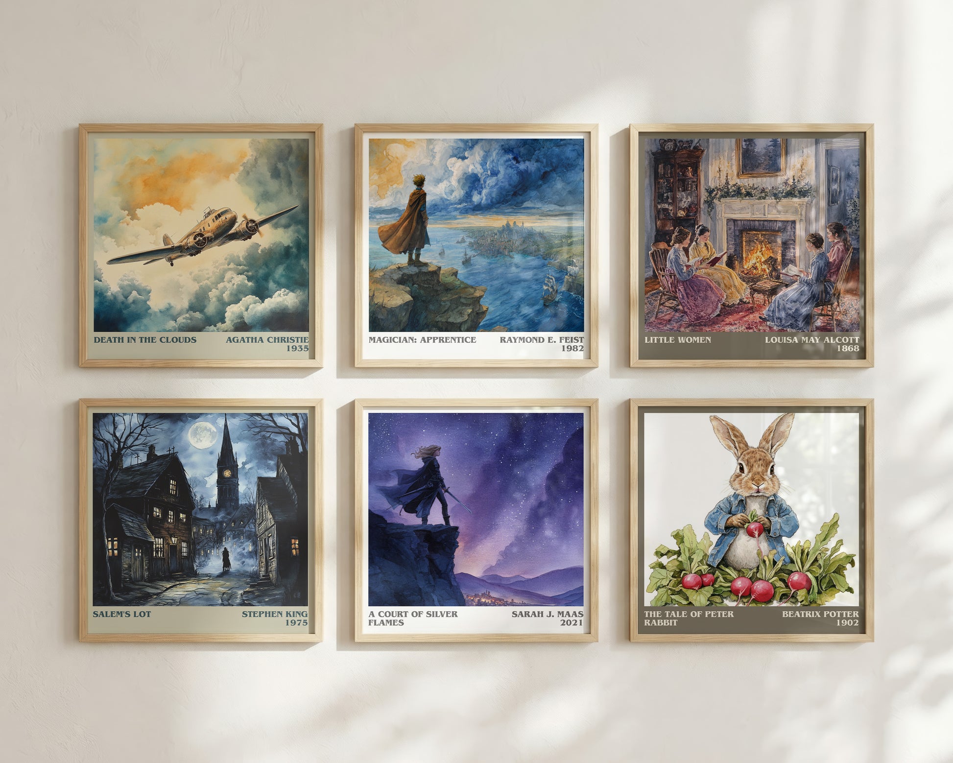 A Court Of Silver Flames literary book poster framed on wall – fantasy wall art