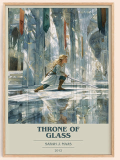 Throne of Glass Book Cover Poster by Sarah J. Maas
