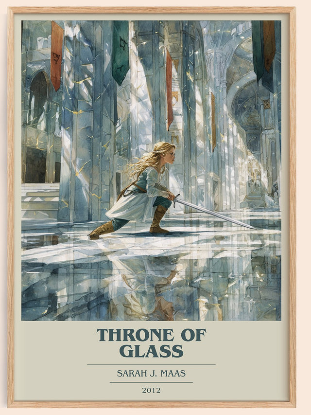 Throne of Glass Book Cover Poster by Sarah J. Maas