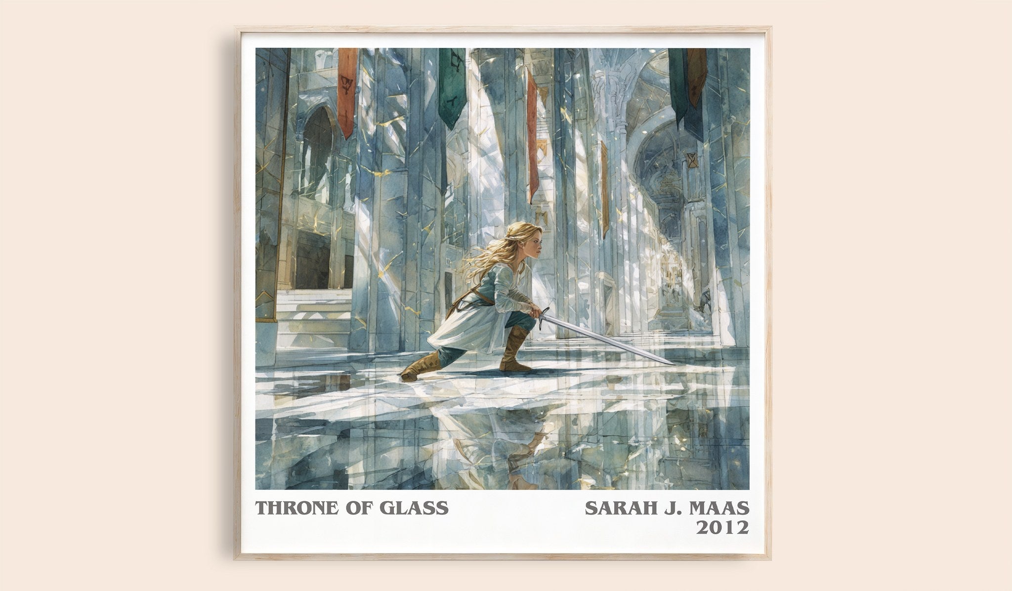 Throne of Glass Literary Art Print by Sarah J. Maas