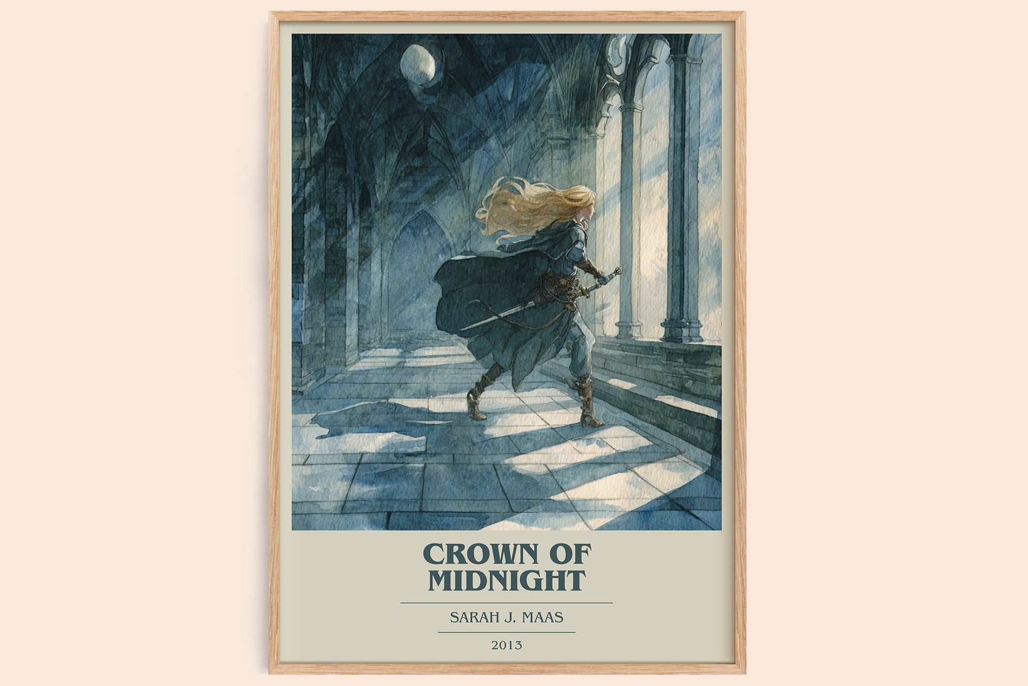 Crown of Midnight Book Cover Poster by Sarah J. Maas