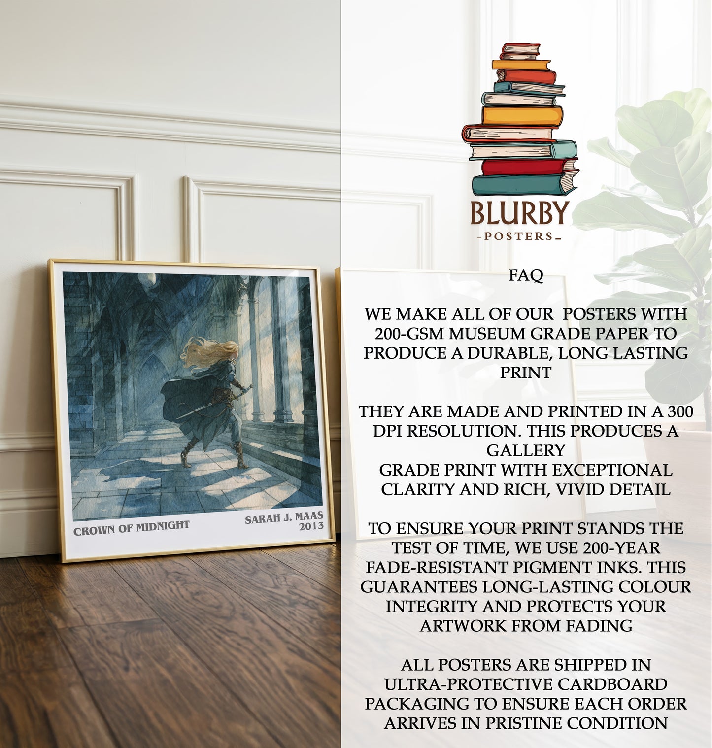 Crown of Midnight Literary Art Print by Sarah J. Maas