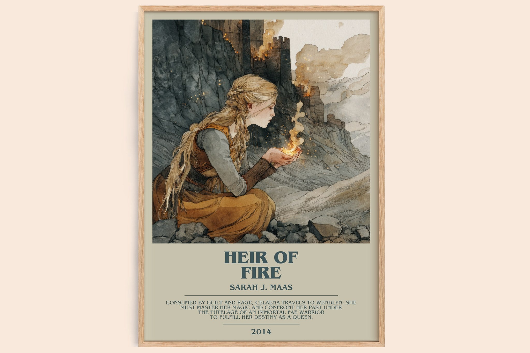 Heir of Fire Bookish Wall Art by Sarah J. Maas