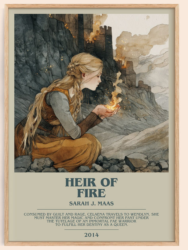 Heir of Fire Bookish Wall Art by Sarah J. Maas