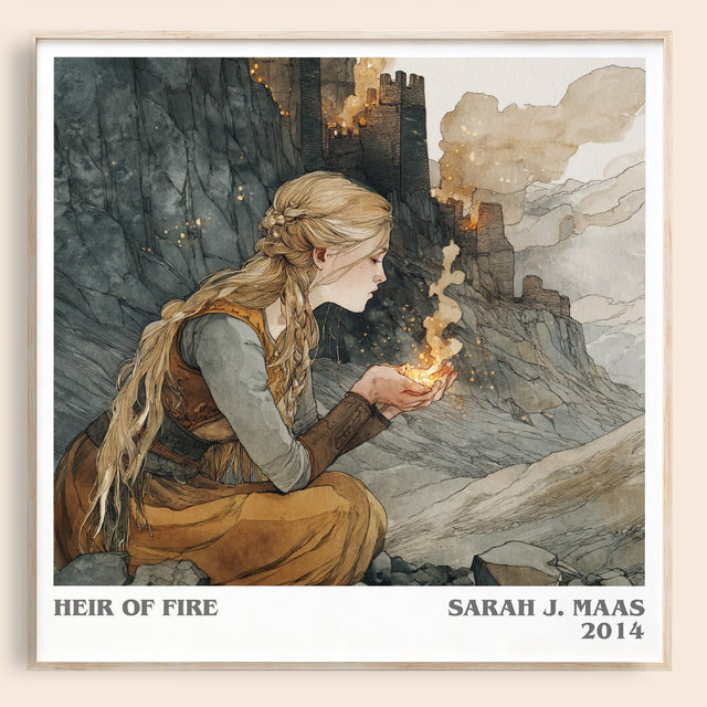 Heir of Fire Literary Art Print by Sarah J. Maas