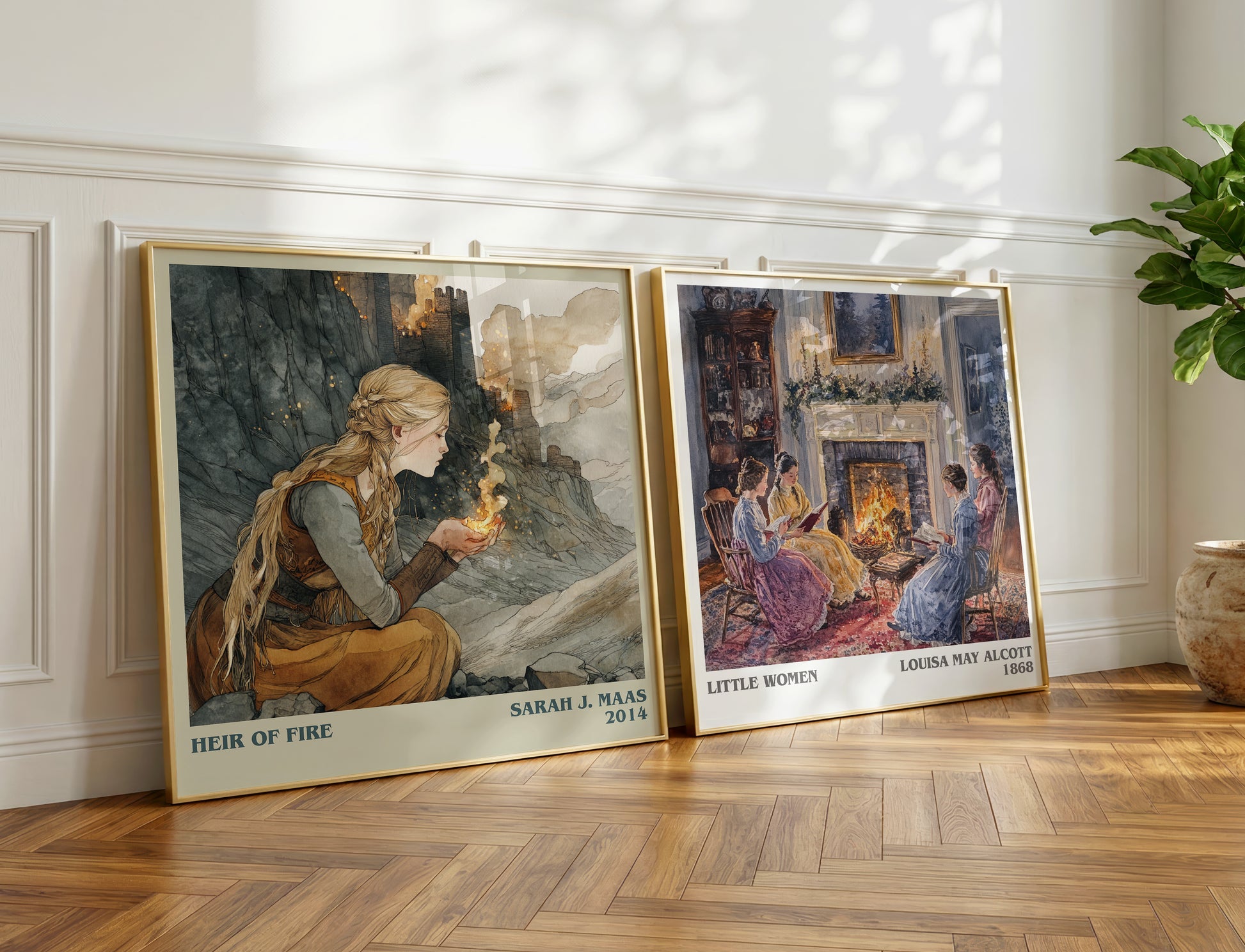 Heir of Fire book poster packaging – museum-quality print rolled in protective tube