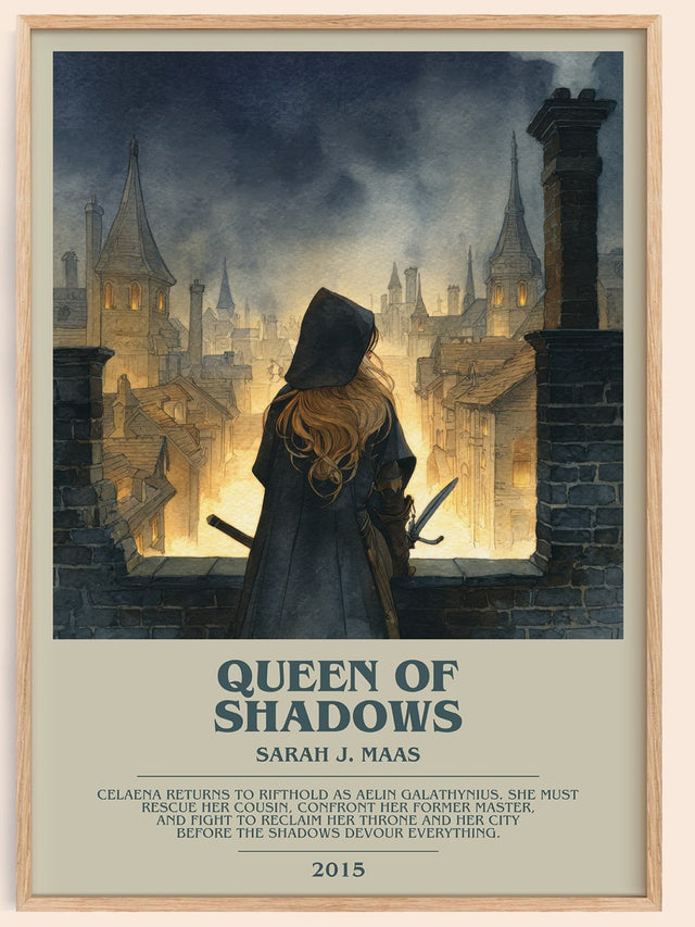 Queen of Shadows Bookish Wall Art by Sarah J. Maas