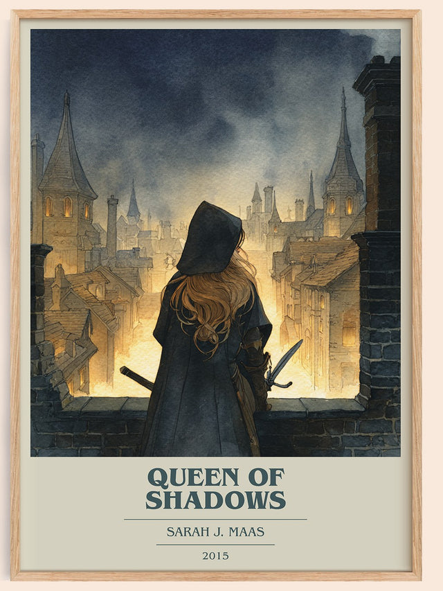Queen of Shadows Book Cover Poster by Sarah J. Maas