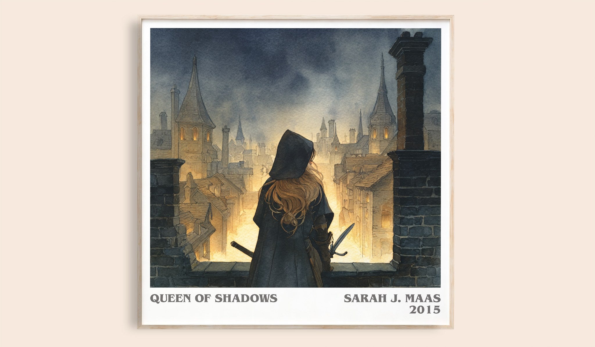 Queen of Shadows Literary Art Print by Sarah J. Maas