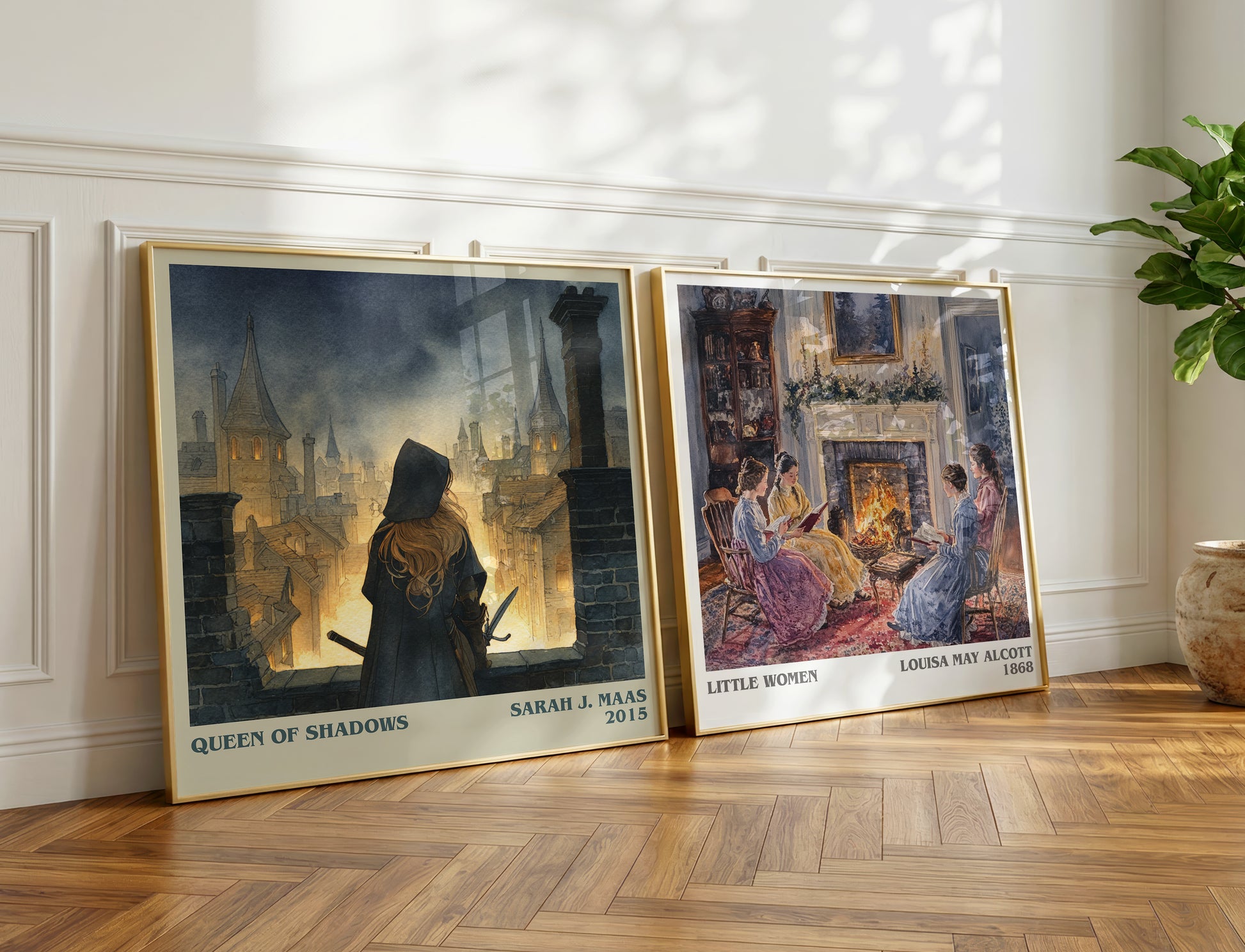 Queen of Shadows book poster packaging – museum-quality print rolled in protective tube