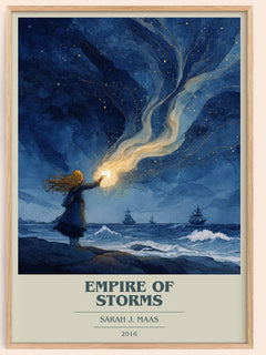 Empire of Storms Book Cover Poster by Sarah J. Maas