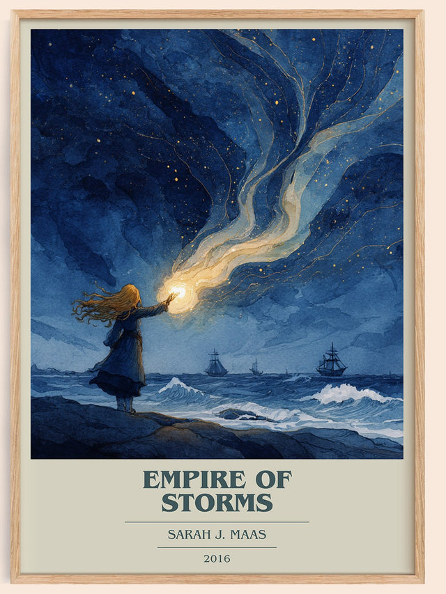 Empire of Storms Book Cover Poster by Sarah J. Maas
