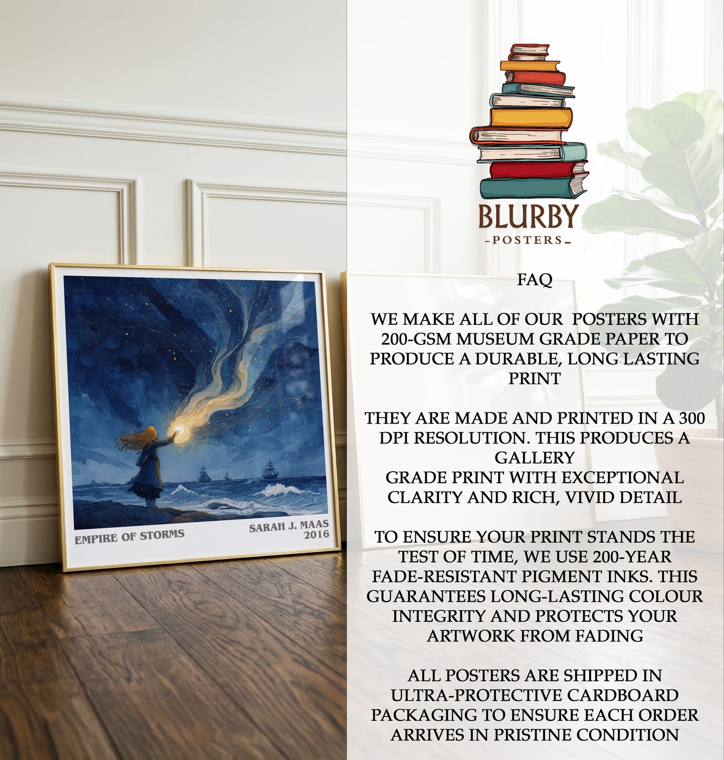 Empire of Storms Literary Art Print by Sarah J. Maas