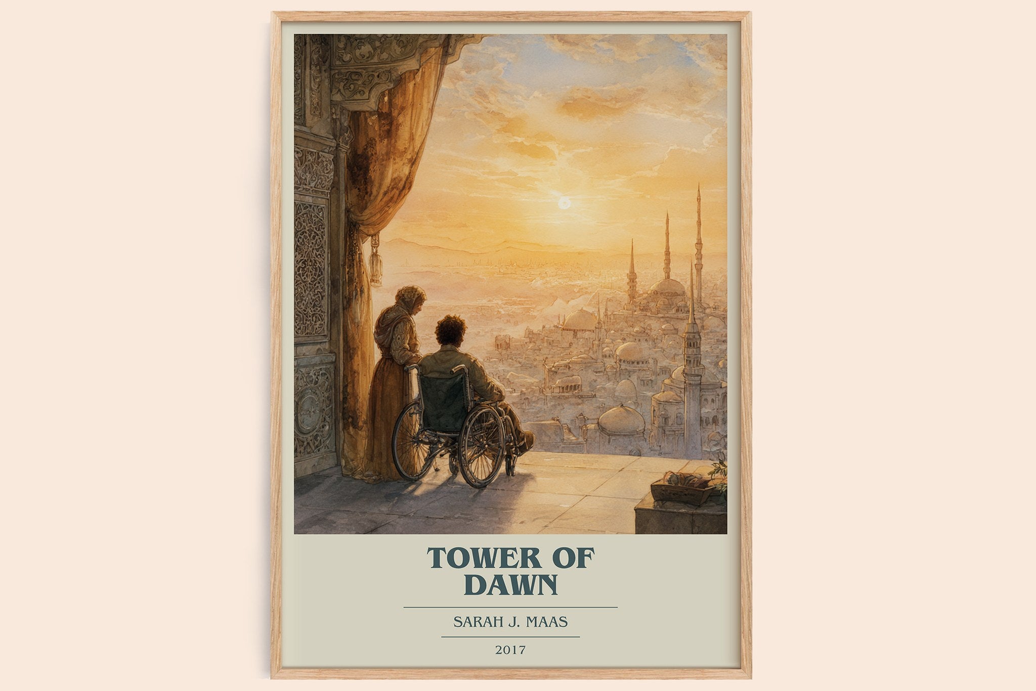 Tower of Dawn Book Cover Poster by Sarah J. Maas