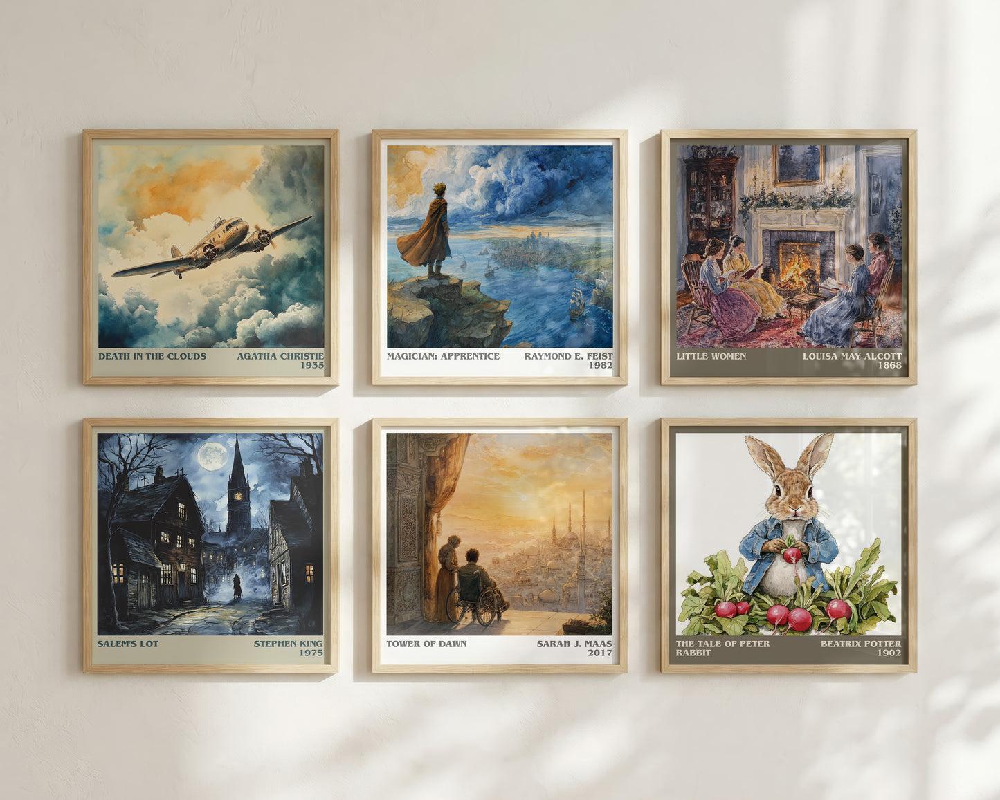 Tower of Dawn literary book poster framed on wall – fantasy wall art