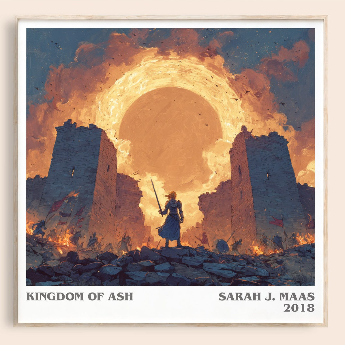 Kingdom of Ash Literary Art Print by Sarah J. Maas
