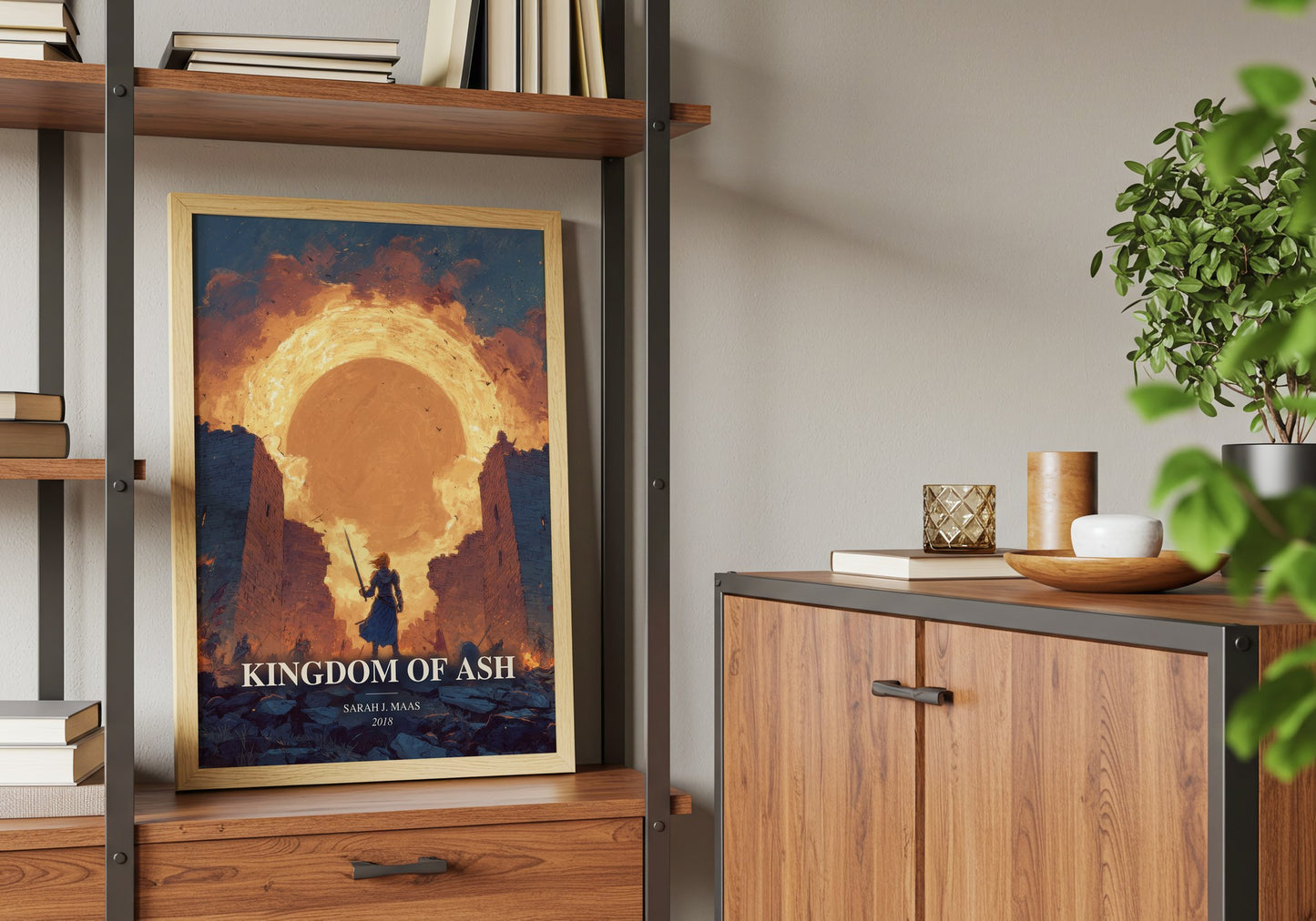 Kingdom Of Ash book watercolour illustration paper finish options – matte satin gloss