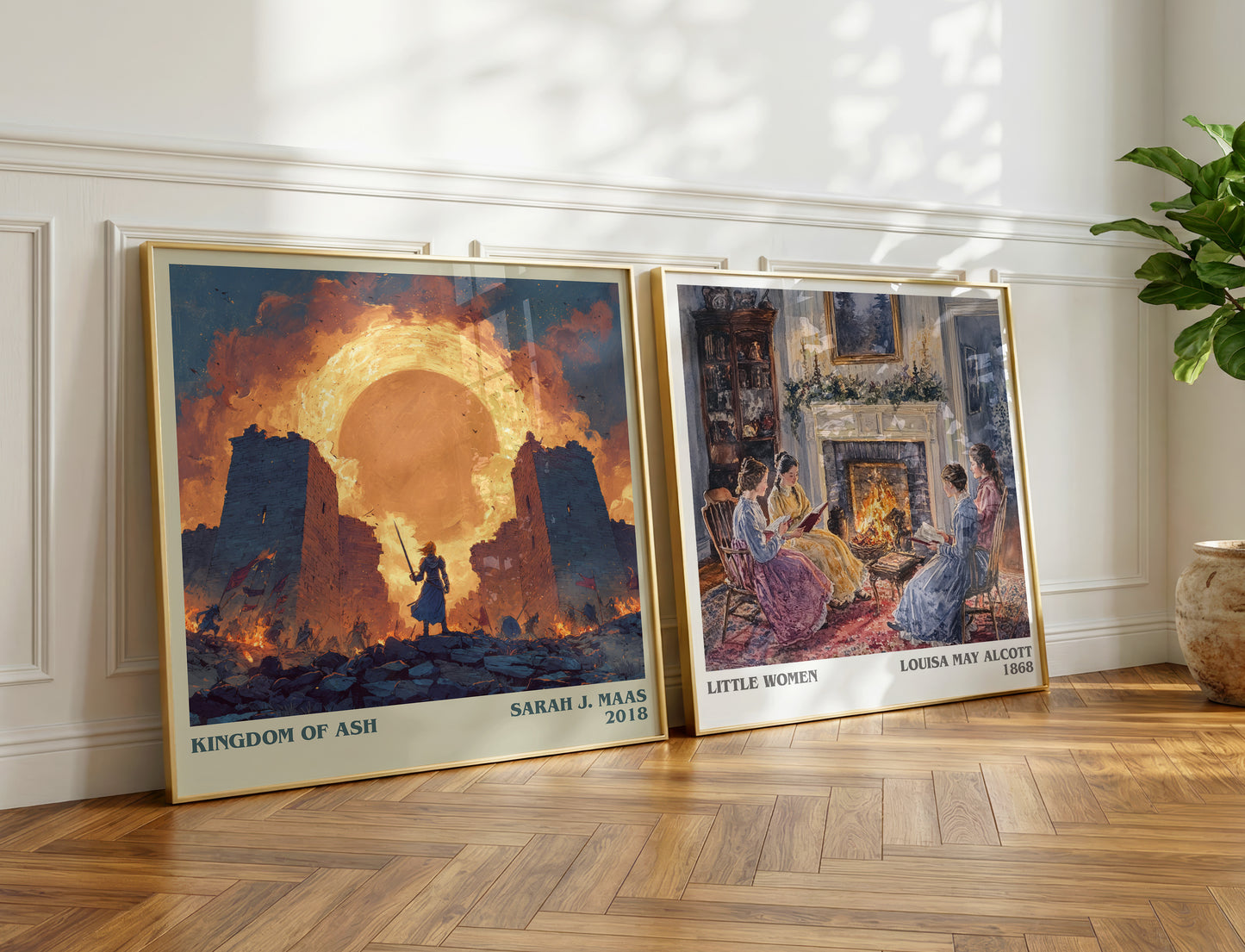 Kingdom of Ash book poster packaging – museum-quality print rolled in protective tube