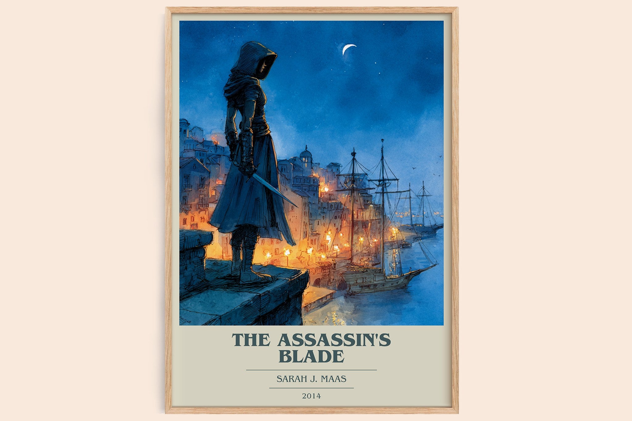 The Assassin's Blade Book Cover Poster by Sarah J. Maas