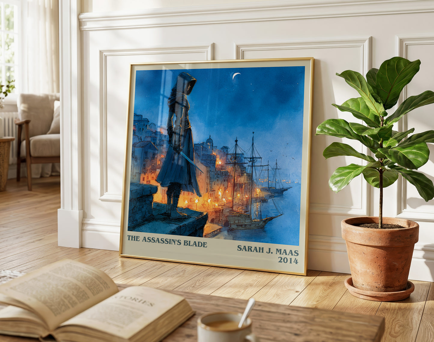 The Assassin's Blade literary poster paired in gallery wall – literary art prints