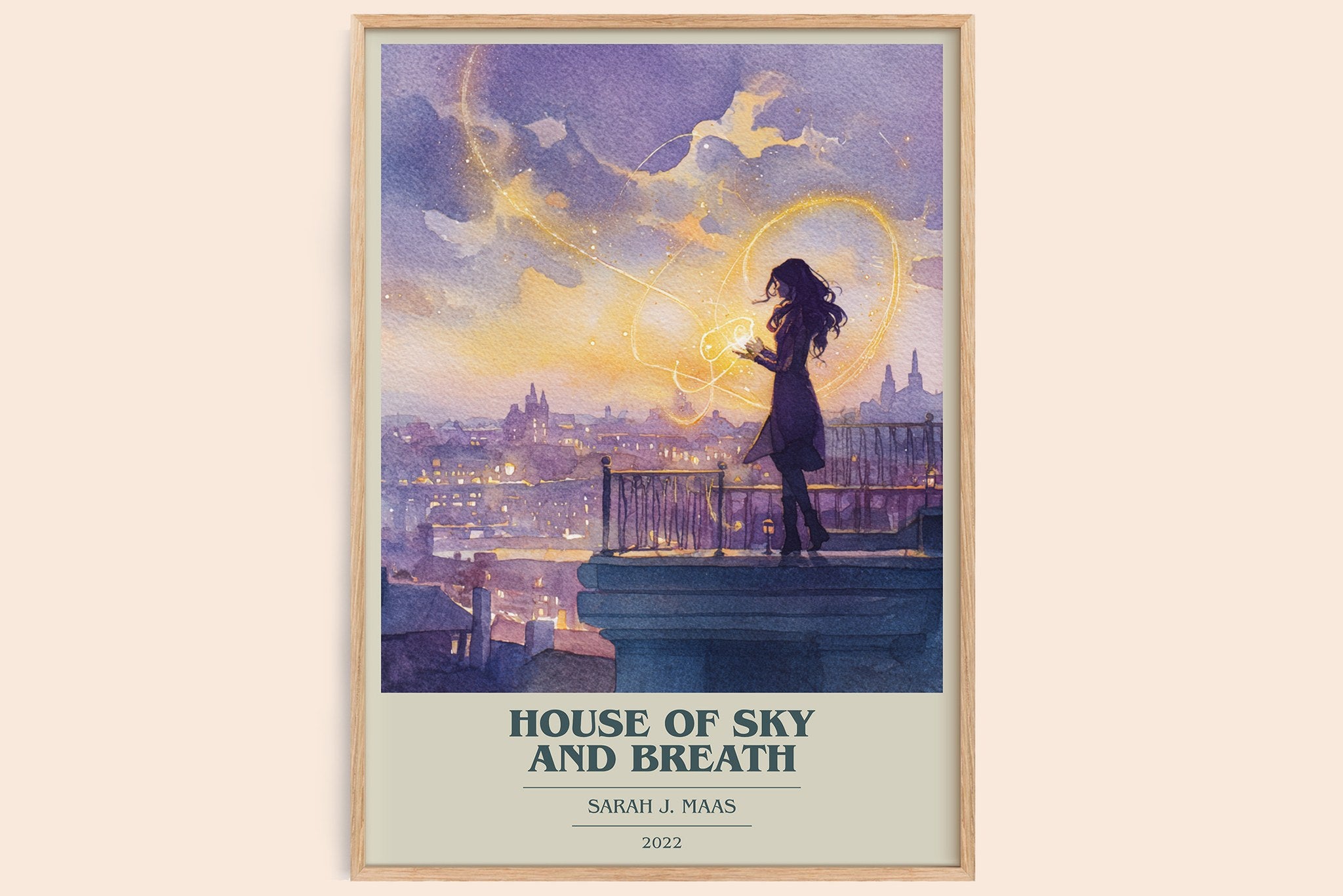 House of Sky and Breath Book Cover Poster by Sarah J. Maas
