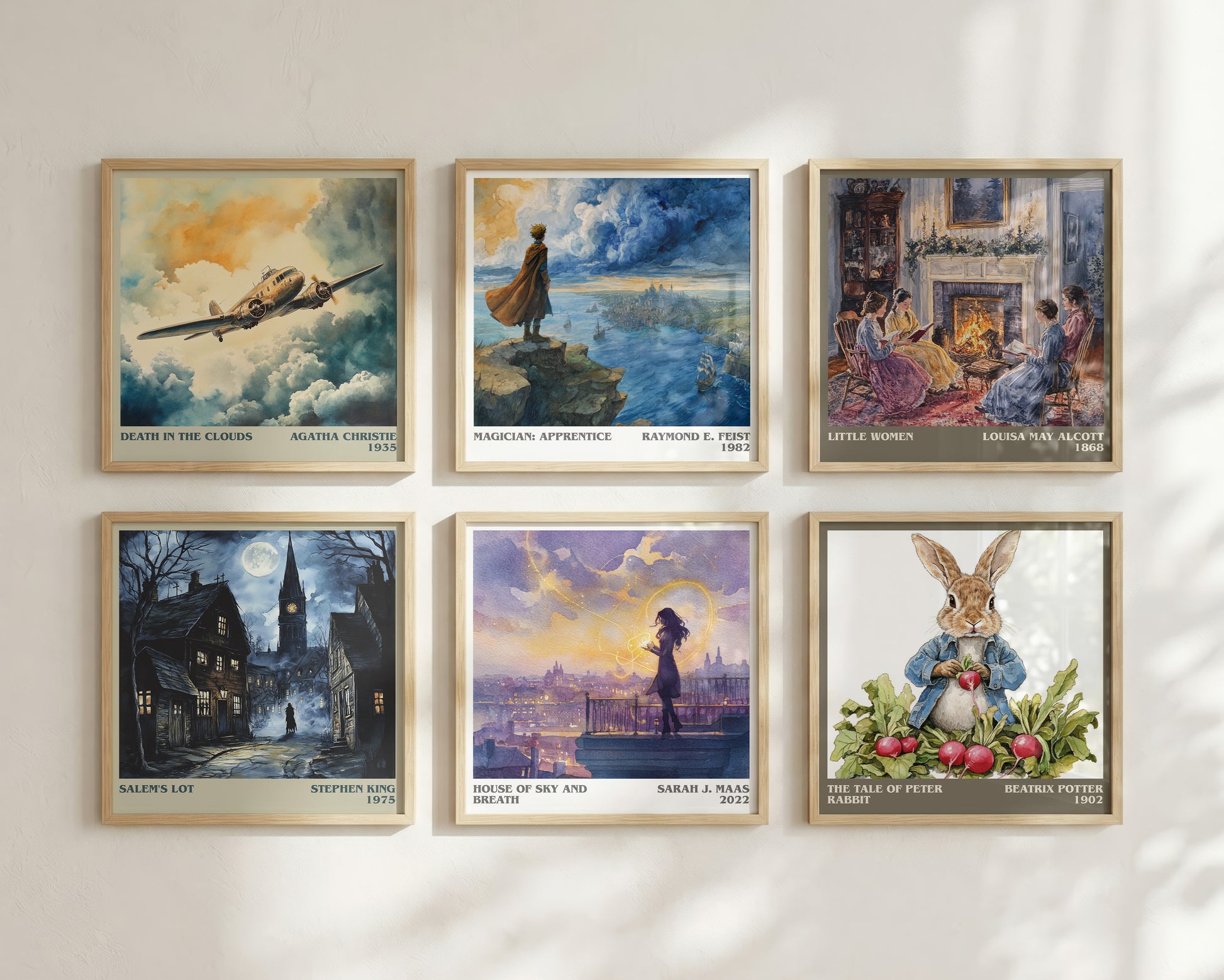 House of Sky and Breath literary book poster framed on wall – fantasy wall art