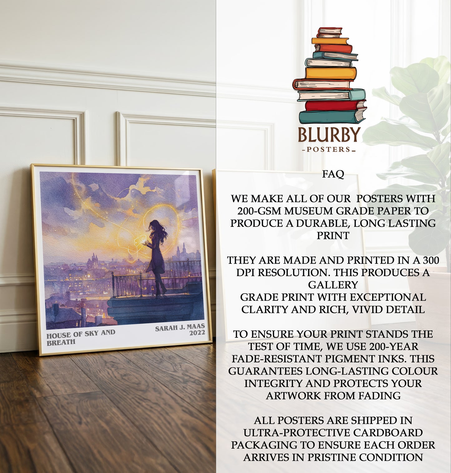 House of Sky and Breath Literary Art Print by Sarah J. Maas