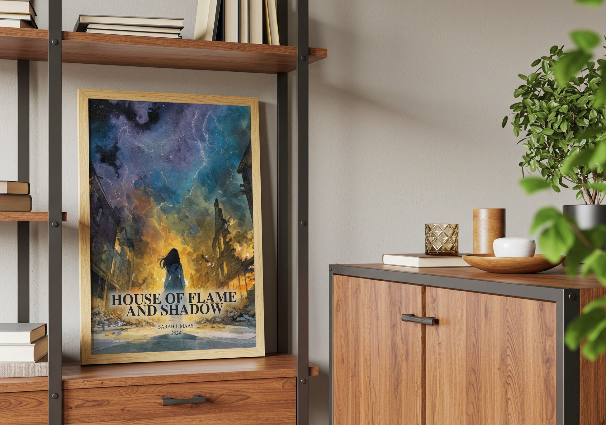 House Of Flame And Shadow book watercolour illustration paper finish options – matte satin gloss