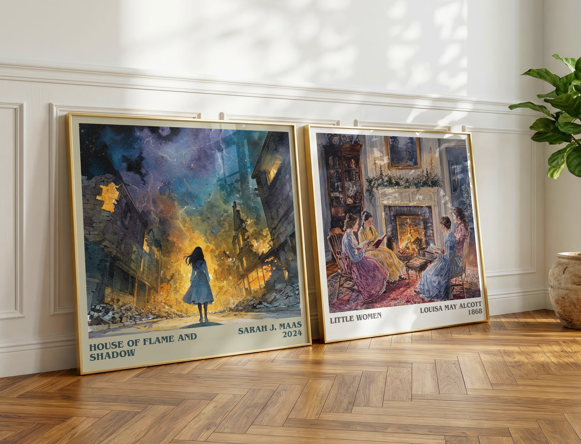 House Of Flame And Shadow book poster packaging – museum-quality print rolled in protective tube