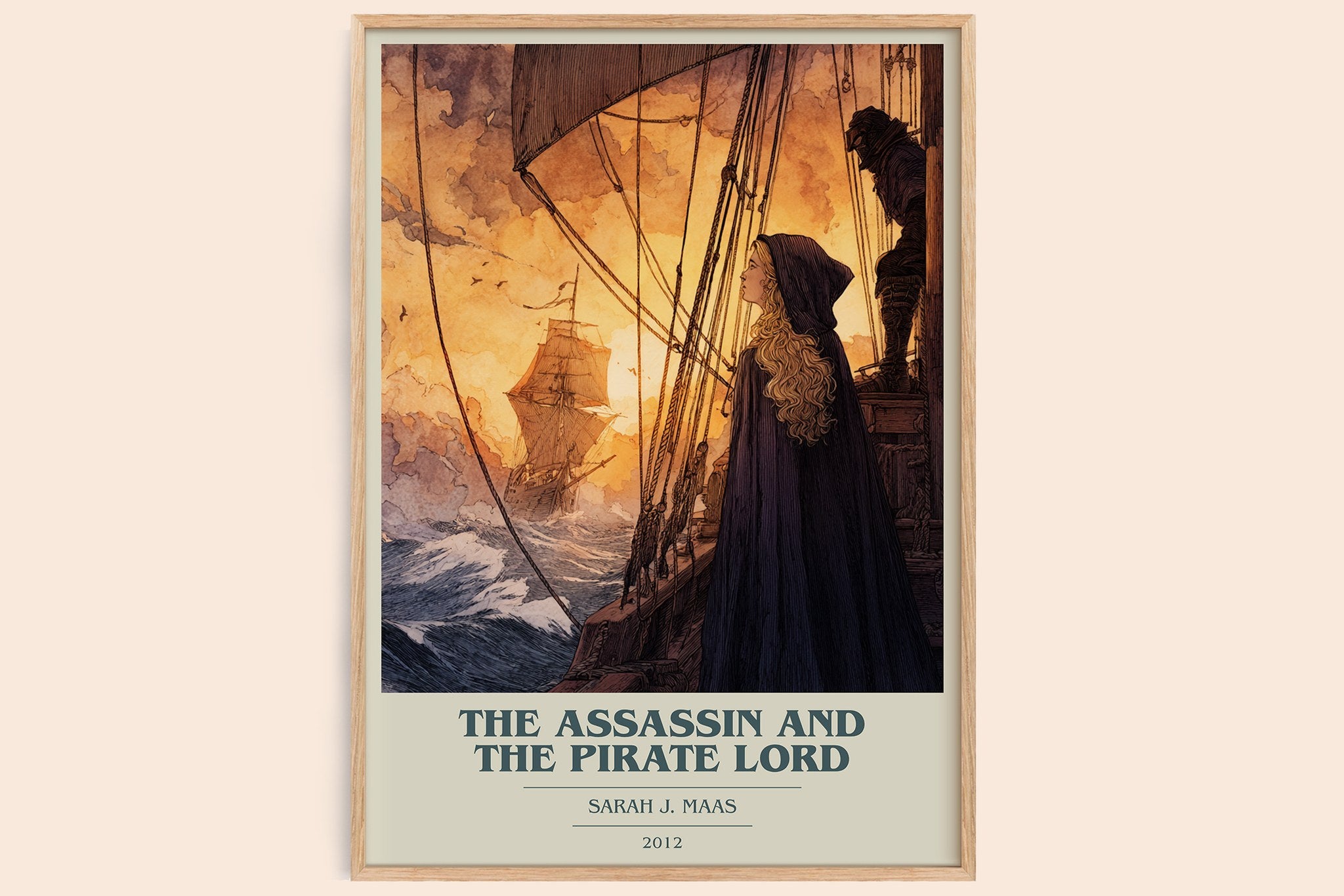 The Assassin And The Pirate Lord Book Cover Poster by Sarah J. Maas