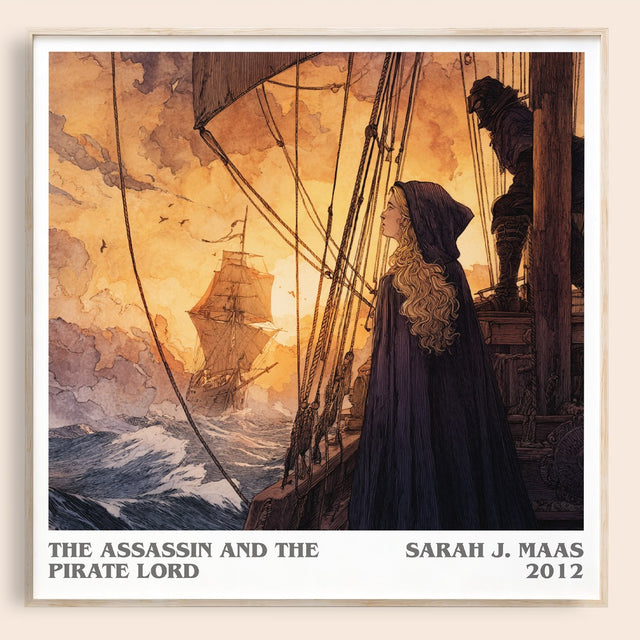 The Assassin And The Pirate Lord Literary Art Print by Sarah J. Maas