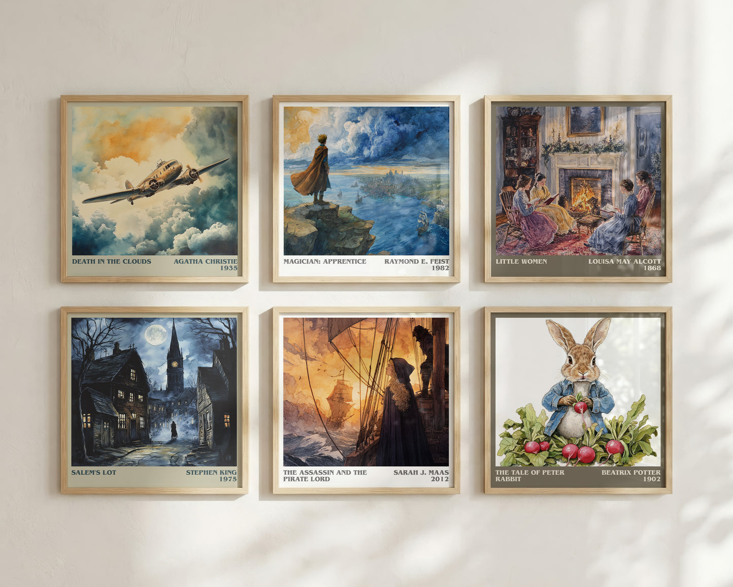 The Assassin And The Pirate Lord literary book poster framed on wall – young adult wall art