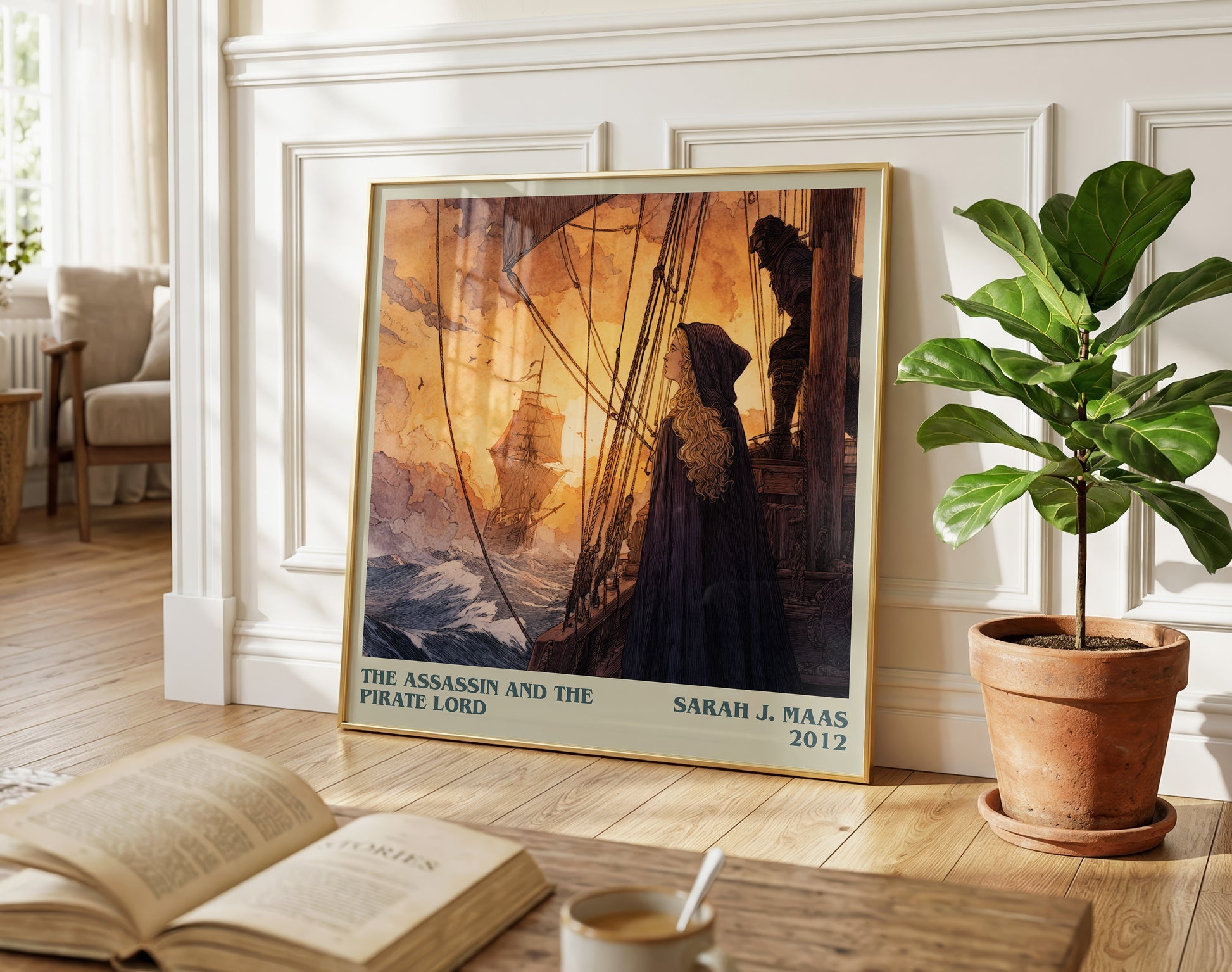 The Assassin And The Pirate Lord literary poster paired in gallery wall – literary art prints