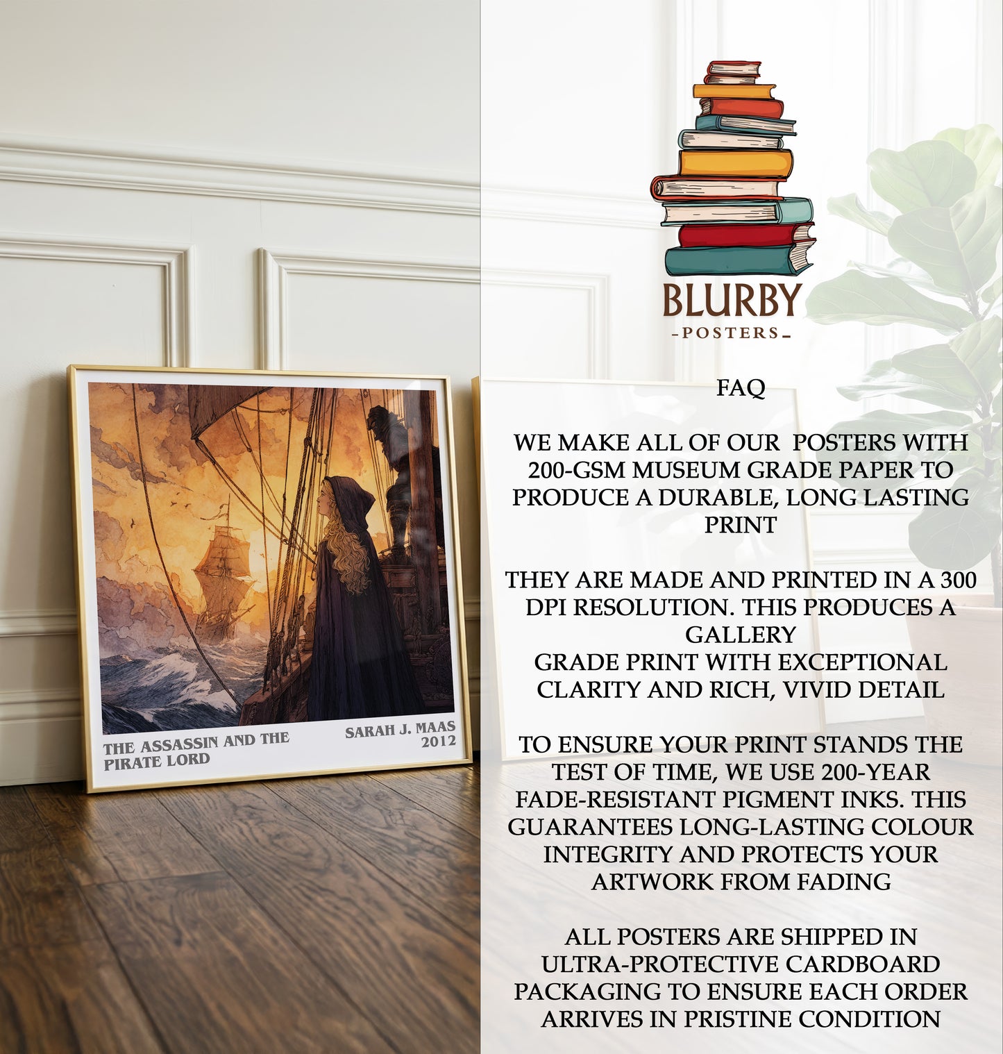 The Assassin And The Pirate Lord Literary Art Print by Sarah J. Maas