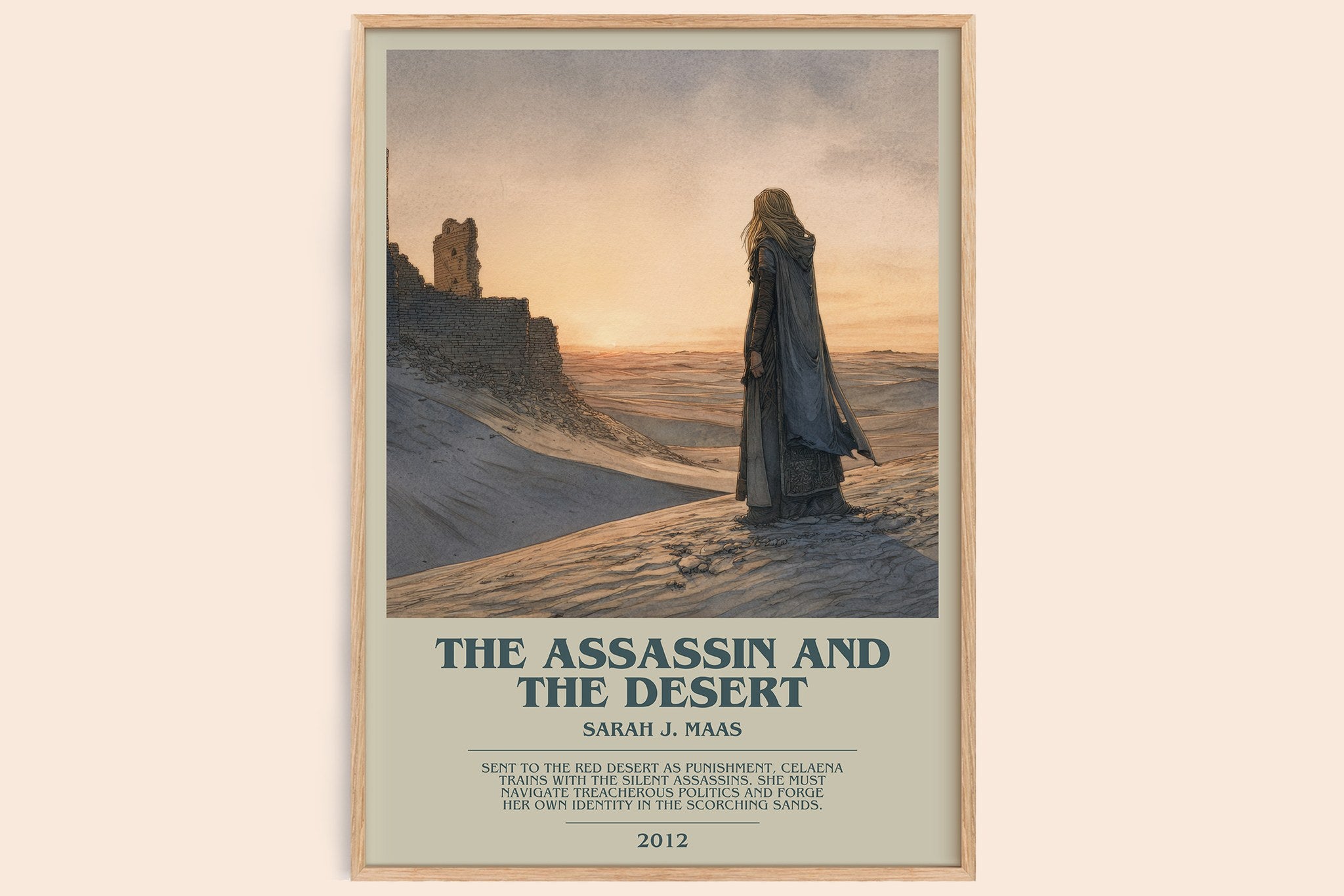 The Assassin And The Desert Bookish Wall Art by Sarah J. Maas