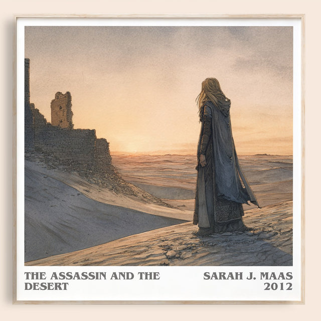 The Assassin And The Desert Literary Art Print by Sarah J. Maas